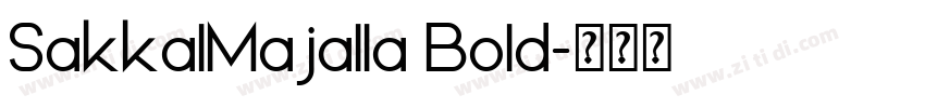 SakkalMajalla Bold字体转换